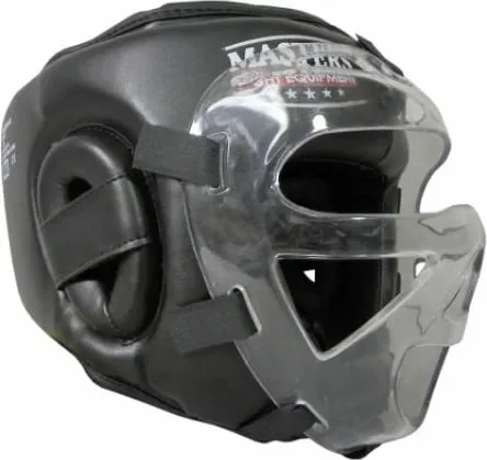 Helmetë për boksim Masters, unisex, e zezë - 4