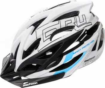 Helmetë për bicikletë Meteor Gruver, unisex, të bardhë