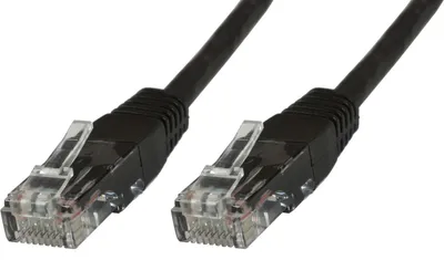 Kabllo rrjeti MicroConnect, RJ-45, kat.6, U/UTP, 5 m, e zezë - 1