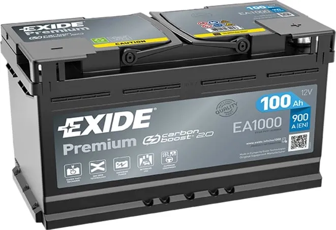 Bateri 12V 100Ah Exide Premium Ea1000 - 1