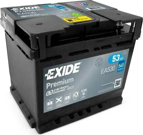 Bateri 12V 53Ah Exide Premium Ea530 - 1