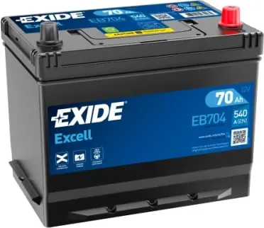 Bateri 12V 70Ah Exide Excel Eb704 - 1