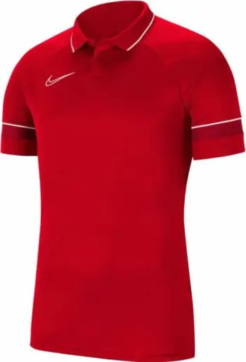 Bluzë polo futbolli Nike Dry Academy 21 M CW6104 657, e ngushtë, e kuqe