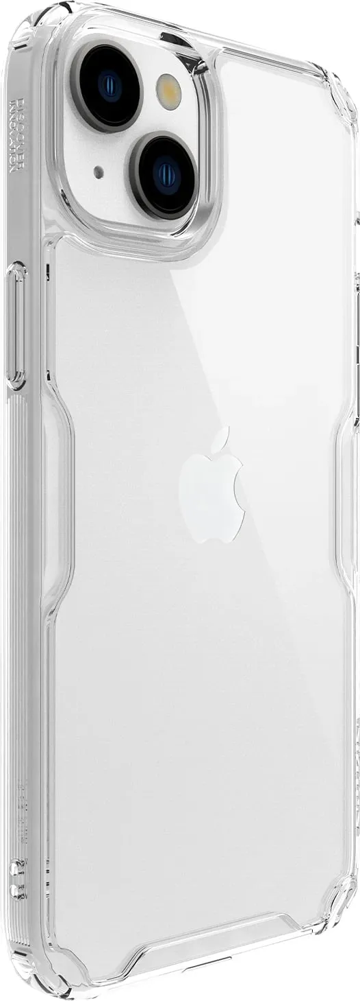 Mbështjellës Nillkin Nature Pro për iPhone 15, Transparent, i bardhë - 3