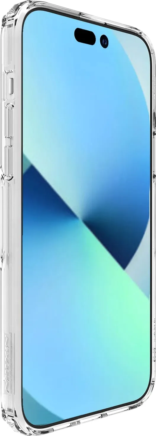 Mbështjellës Nillkin Nature Pro për iPhone 15, Transparent, i bardhë - 5