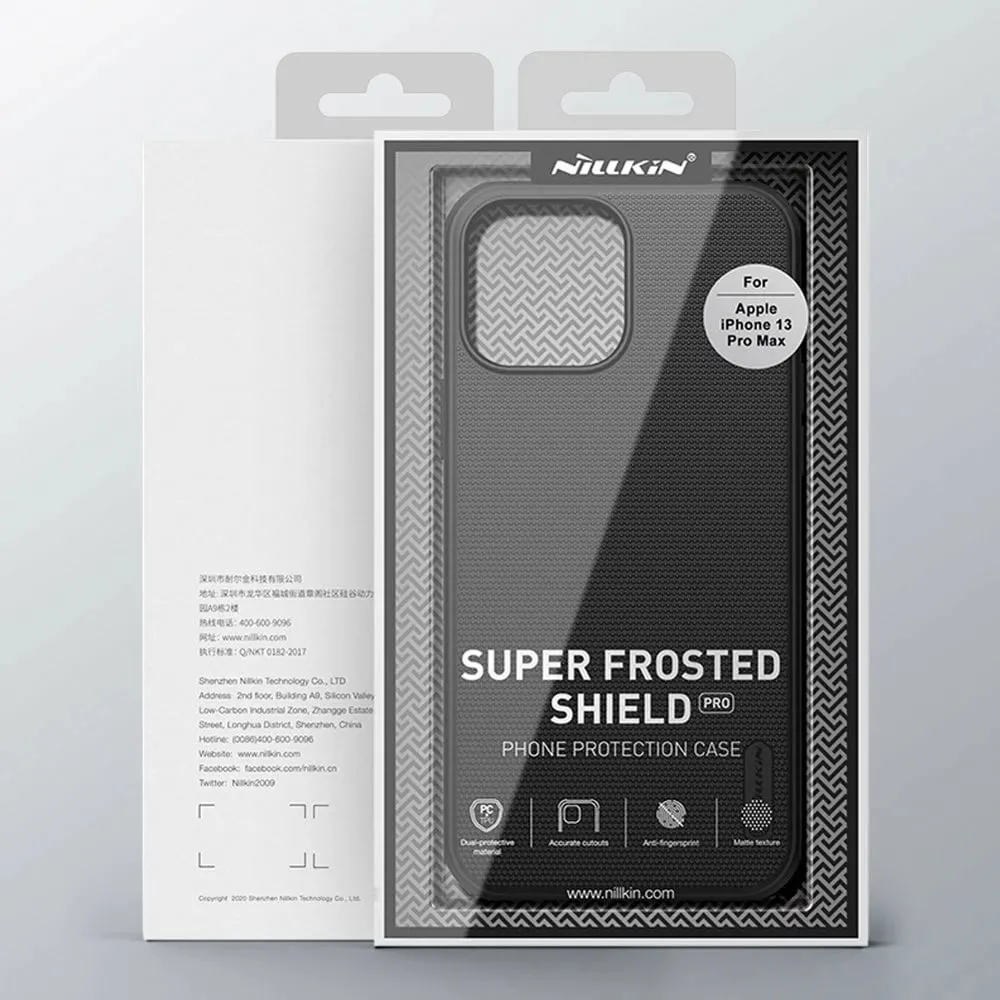 Mbështjellës Nillkin Super Frosted Shield Pro për iPhone 13 Pro Max, Blu - 5