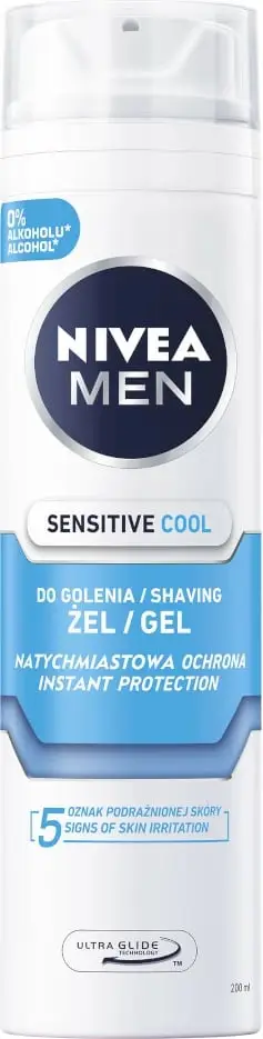 Xhel rroje Nivea Men Sensitive Cool, 200ml, i bardhë