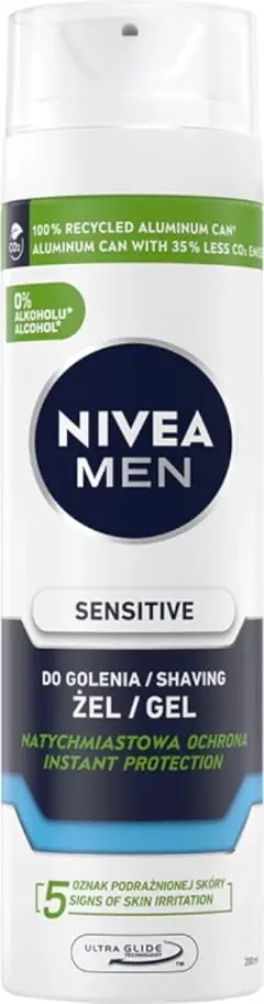 Xhel rroje Nivea Men Sensitive, pa alkool, 200ml