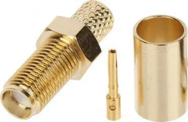 Lidhje për antenë Crimp SMA-G / ZAC.H-155, e artë - 1