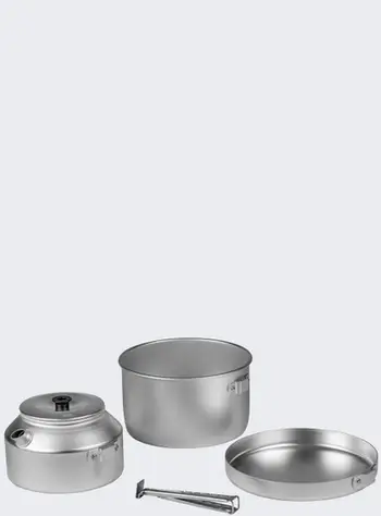 Set gatimi kampingu Trangia Camping Set 628, alumin i lehtë, 535g, argjendtë