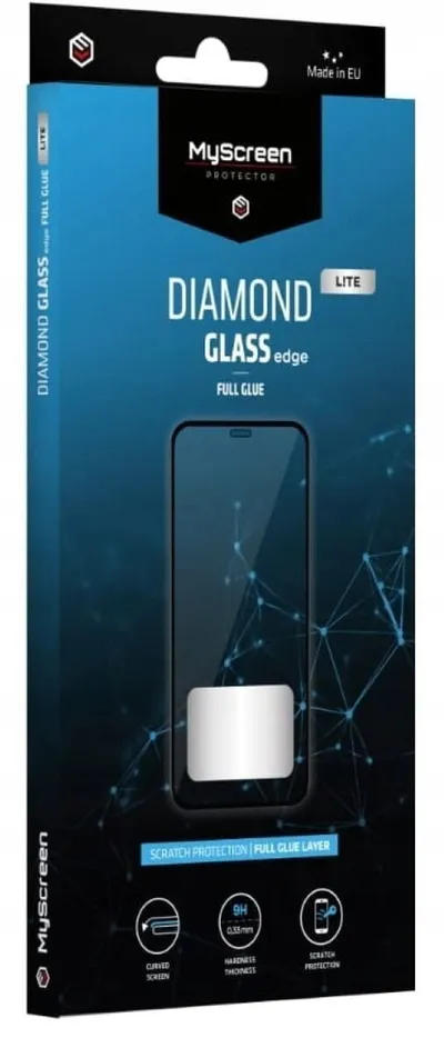 Xham mbrojtës MyScreen Diamond Glass Lite Edge, Google Pixel 10 Pixel 10 Pro, ngjitje e plotë, i zi - 1