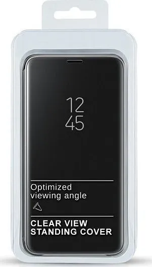 Mbrojtëse Clear View për Samsung Galaxy M51, e zezë - 2