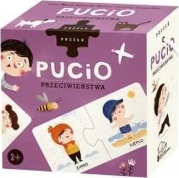 Puzzle edukativ Pucio Opposites, 10 çifte, 2 pjesë, multingjyrësh
