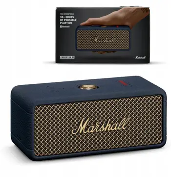 Kutizë zanore Marshall Emberton III, Bluetooth, rezistent ndaj ujit, blu e errët