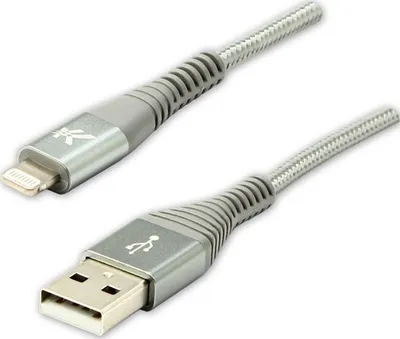 Kabllo USB Logo USB A në Lightning, 1 m, e bardhë - 1