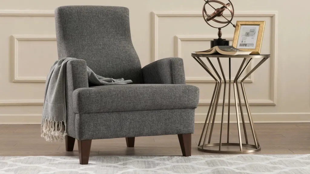 Karrige bergere Wing, ngjyrë gri e errët, Atelier del Sofa - 1