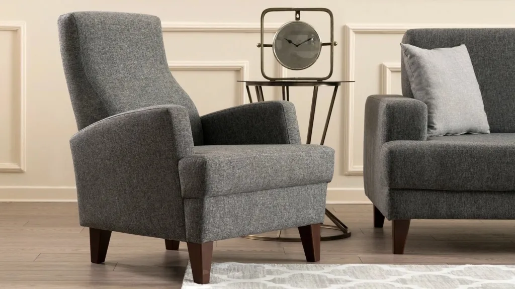 Karrige bergere Wing, ngjyrë gri e errët, Atelier del Sofa - 2