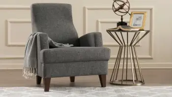 Karrige bergere Wing, ngjyrë gri e errët, Atelier del Sofa