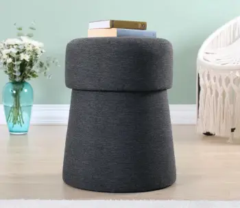 Puf Atelier del Sofa, ngjyrë gri e errët
