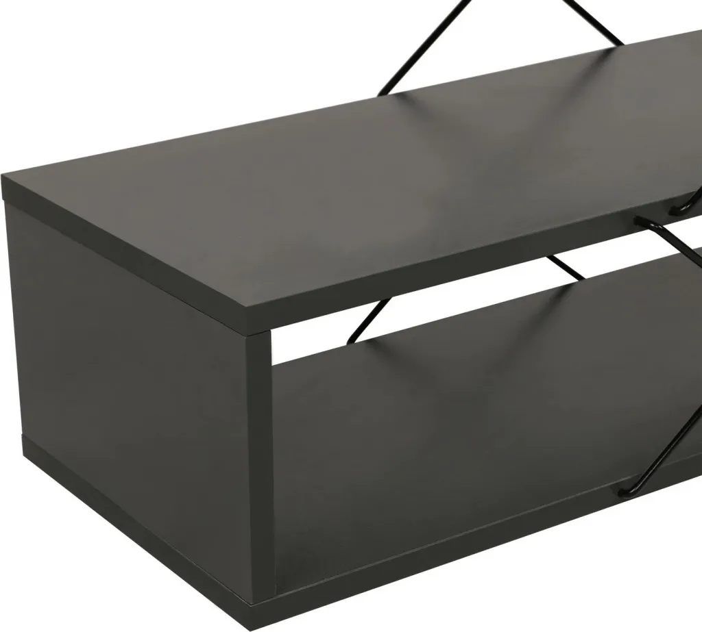 Komodë TV Hanah Home, Zigzag, ngjyrë antracit - 12