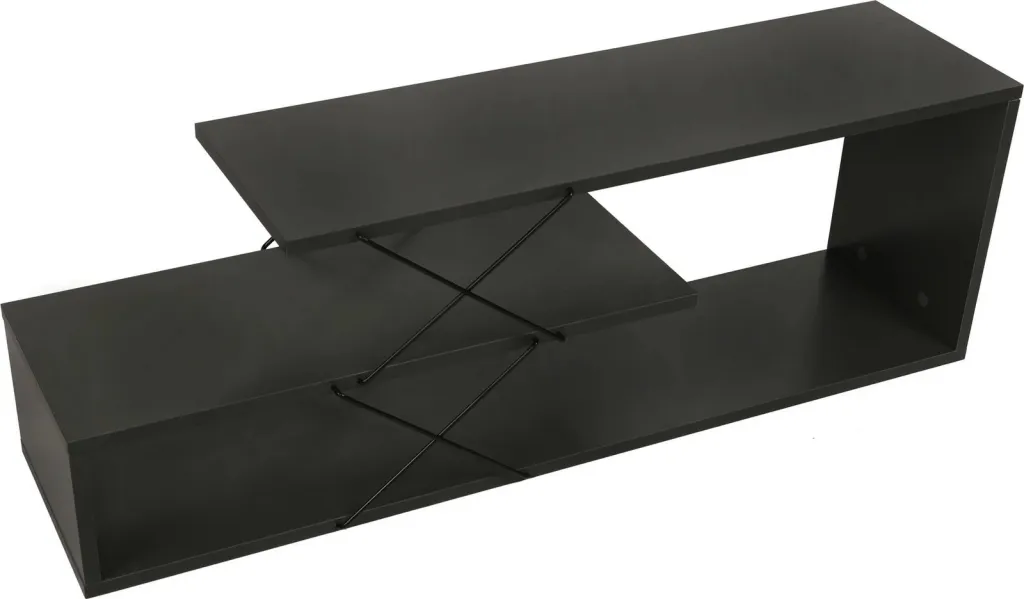 Komodë TV Hanah Home, Zigzag, ngjyrë antracit - 8
