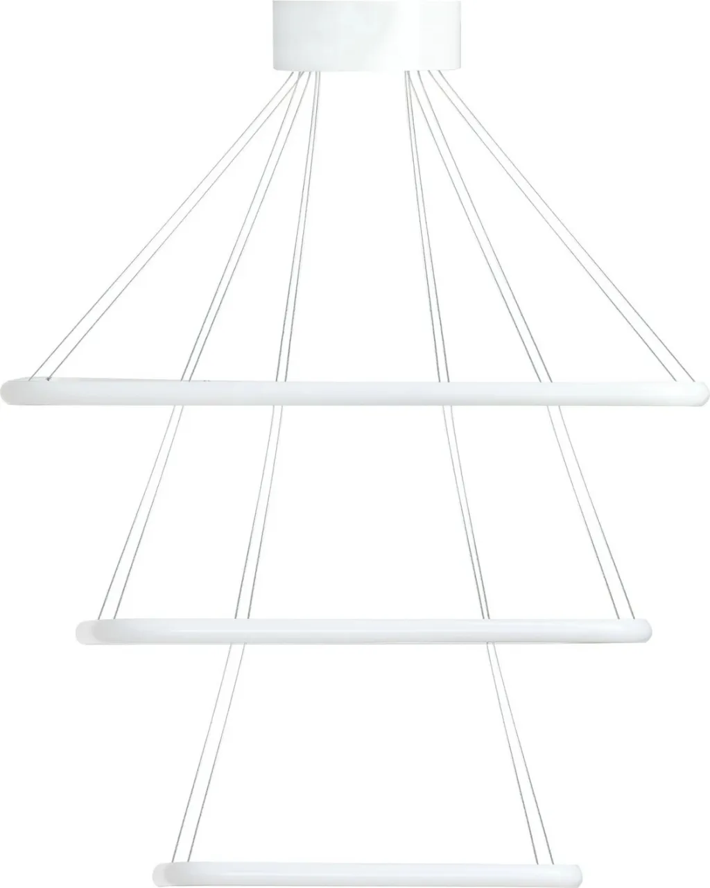Llambë tavani Opviq Trinity, set drejtkëndor, trup i bardhë, dritë e verdhë - 4