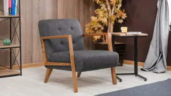 Karrige Wing Atelier del Sofa, Kemer, ngjyrë gri e errët