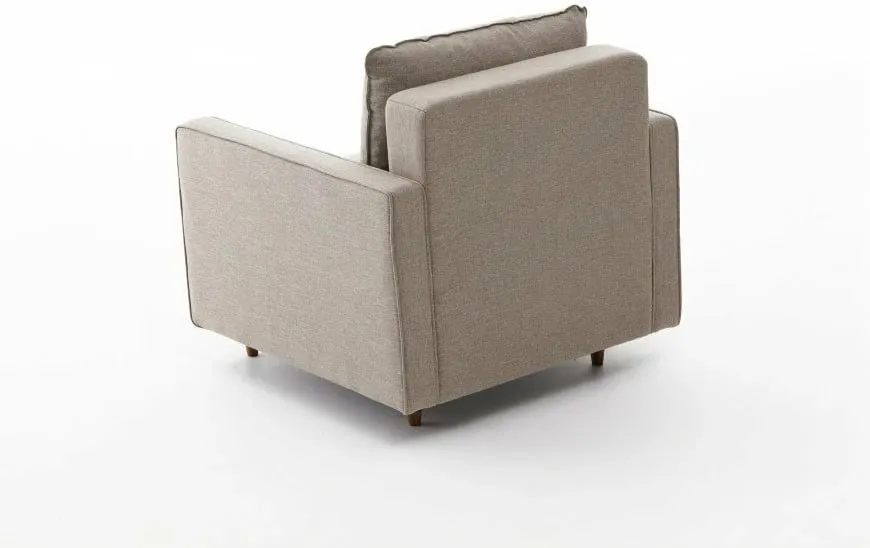 Karrige një vendëshe Atelier del Sofa, Eva, krem - 4