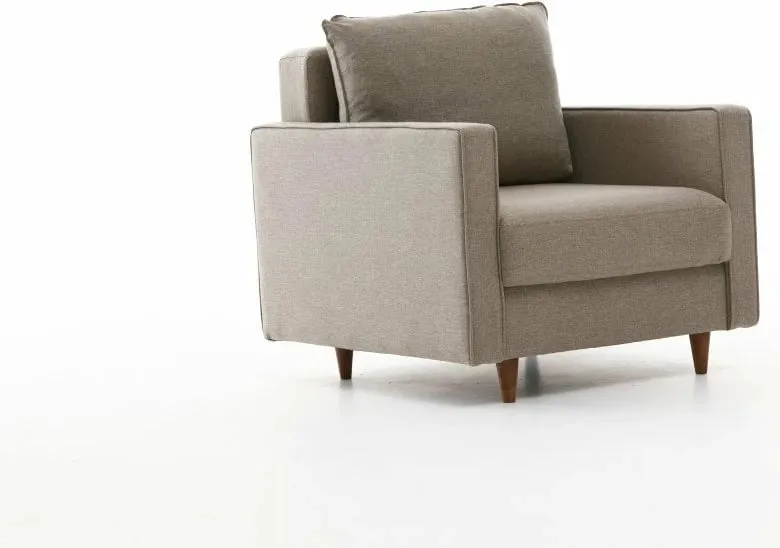 Karrige një vendëshe Atelier del Sofa, Eva, krem - 5