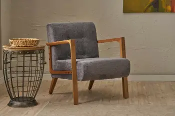 Karrige Wing Atelier del Sofa, Kemer, ngjyrë gri