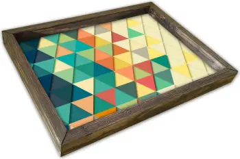 Tabaka dekorative Aberto Design, AT-015, shumëngjyrëshe, 30x40cm