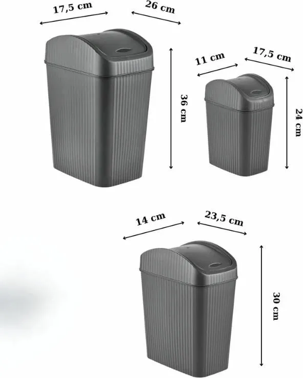 Set koshash (3 copë), ngjyrë gri, Hermia - 6