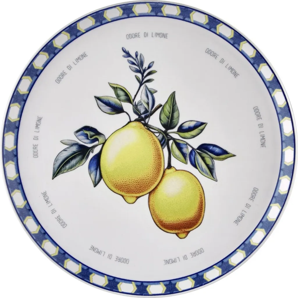Pjatë shërbimi Hermia, ODL0006, ngjyrë e verdhë, 30x30x2cm - 5