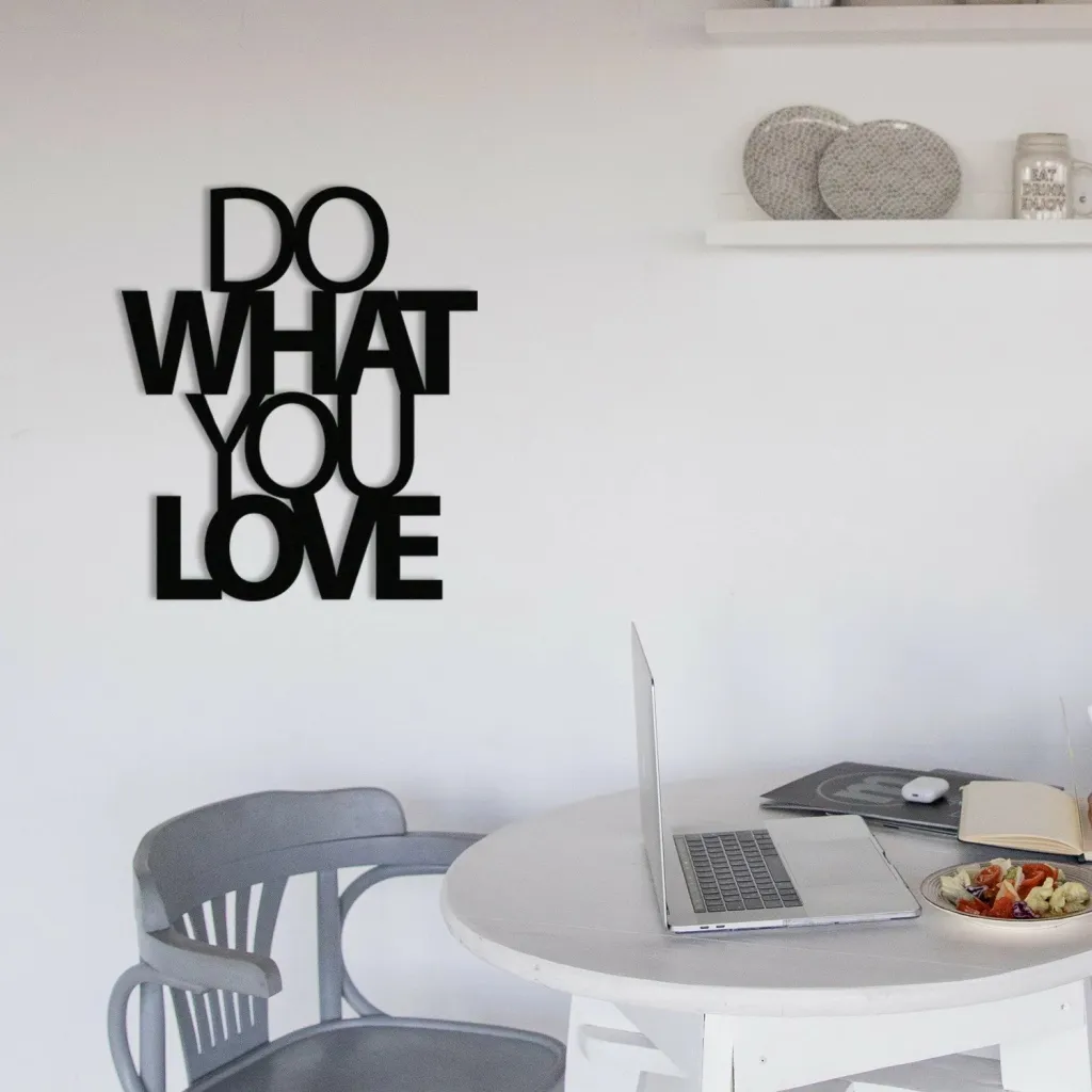 Dekor metalik për mur, Wallity, Do What You Love - 2
