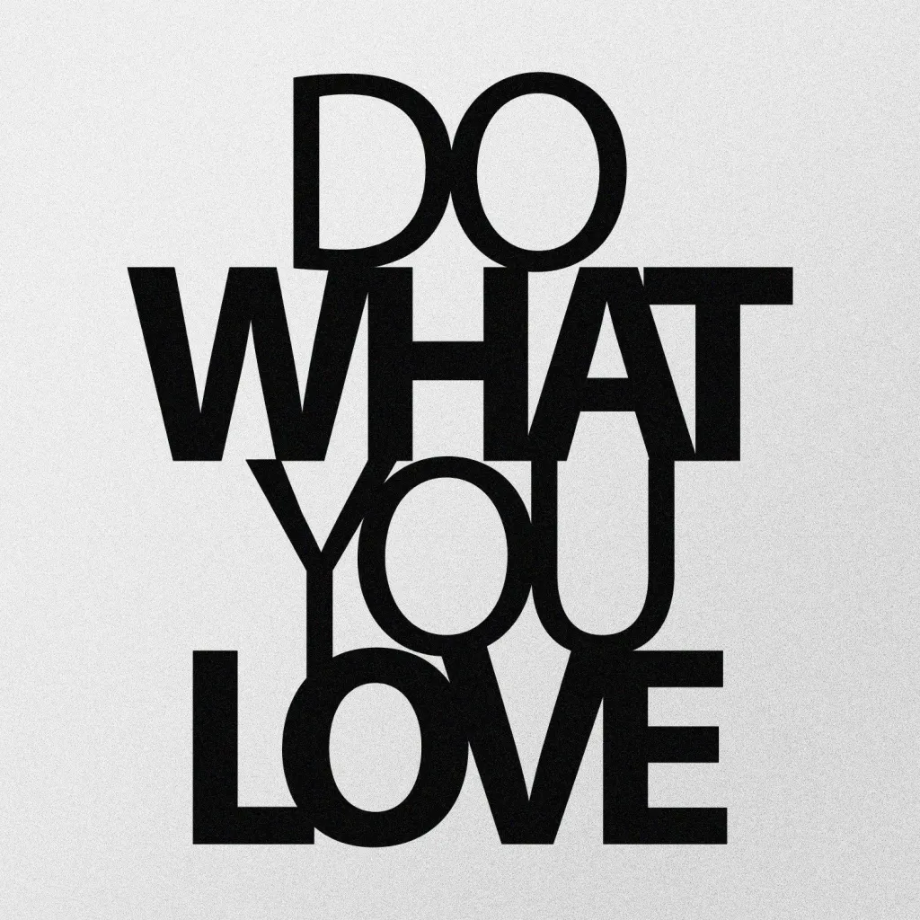 Dekor metalik për mur, Wallity, Do What You Love - 4