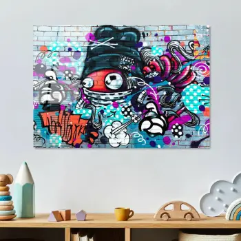 Pikturë dekorative prej xhami të temperuar, Wallity UV-716, shumëngjyrëshe, 70x100cm