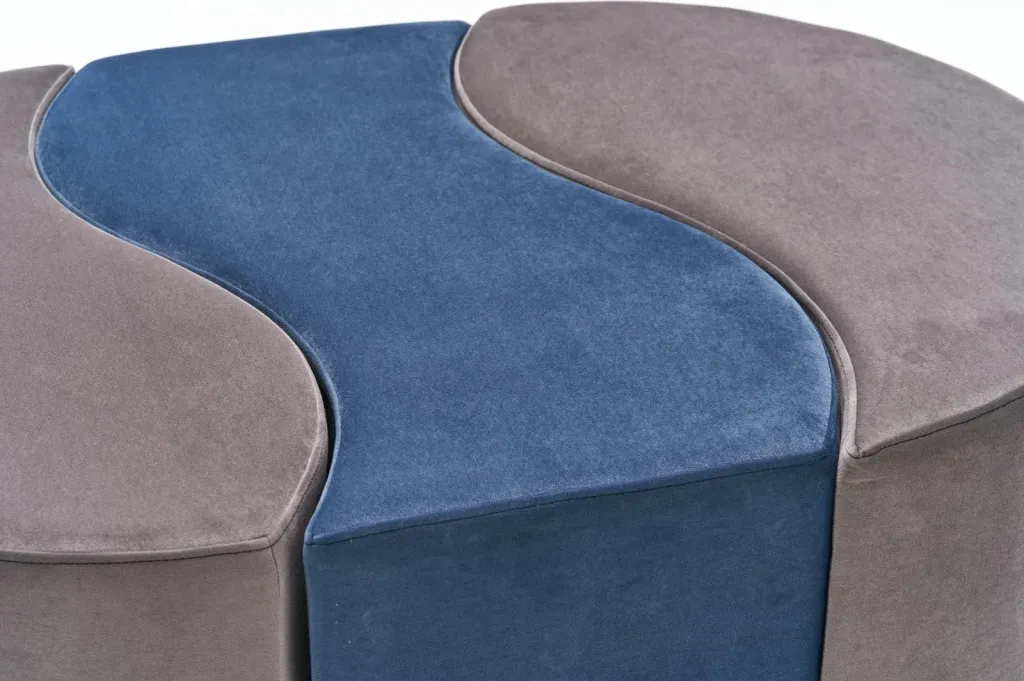 Puf Atelier del Sofa Alya, ngjyrë mink dhe kaltër - 5