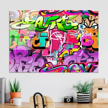 Pikturë dekorative prej xhami të temperuar, shumëngjyrëshe, Wallity UV-732, 70x100cm