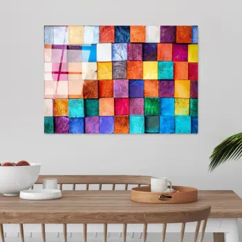 Pikturë dekorative prej xhami të temperuar, shumëngjyrëshe, Wallity UV-226, 70x100cm