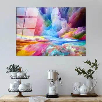 Pikturë dekorative prej xhami të temperuar, shumëngjyrëshe, Wallity UV-223, 70x100cm