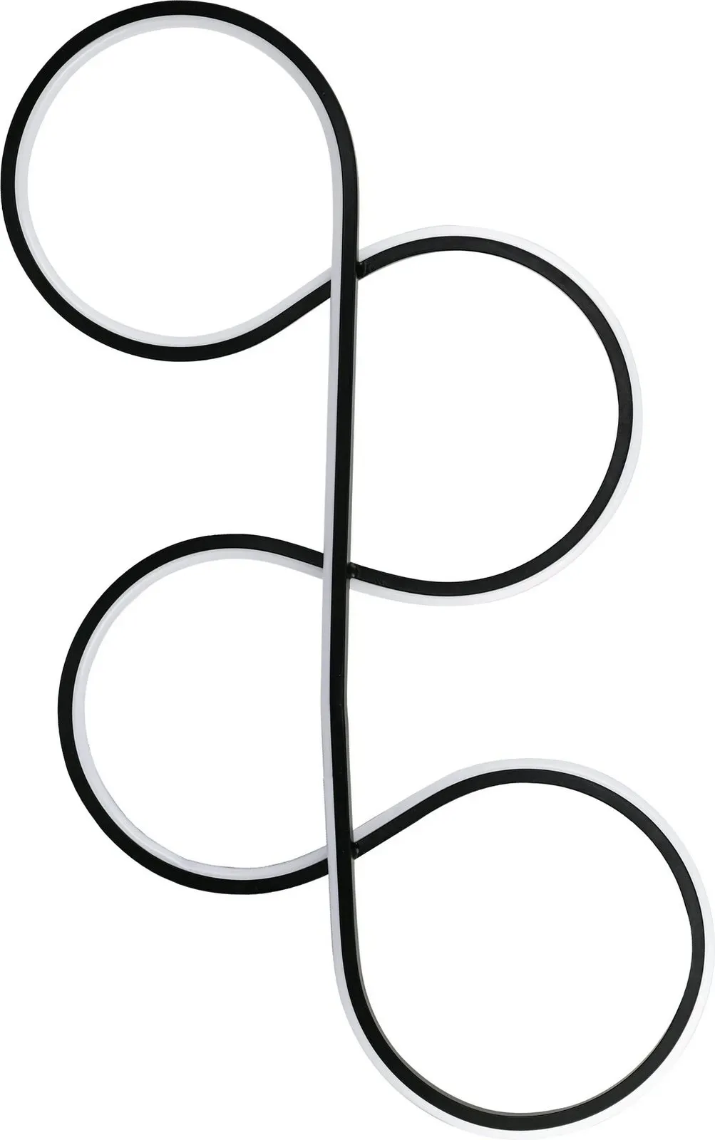 Llambë tavani moderne Opviq, ngjyrë e zezë, dritë e verdhë, Swing - 8