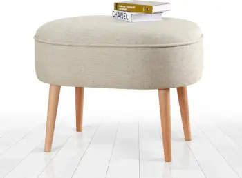 Puf Timoon Atelier del Sofa, ngjyrë krem