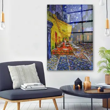 Pikturë dekorative prej xhami të temperuar, shumëngjyrëshe, Wallity 2292, 50x70cm