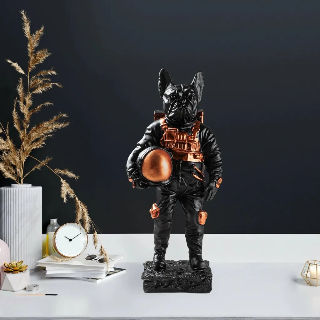 Objekt dekorativ Aberto Design, qen astronaut, shumëngjyrësh - 3