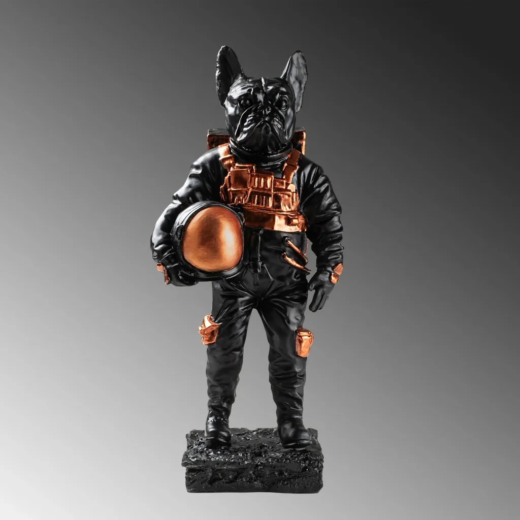 Objekt dekorativ Aberto Design, qen astronaut, shumëngjyrësh - 5