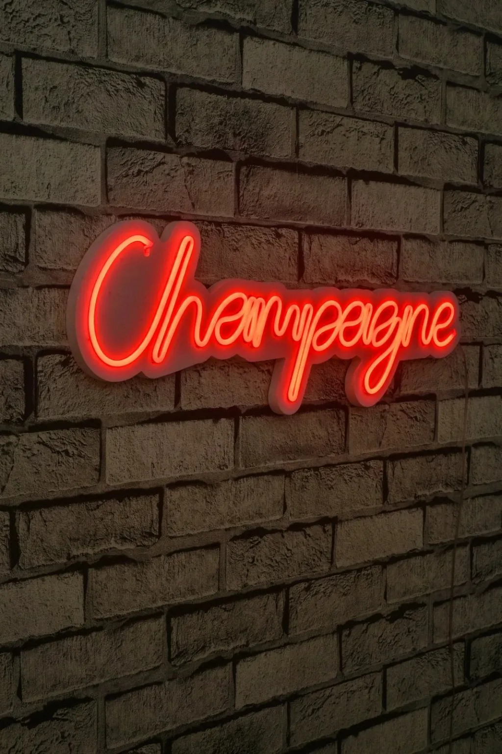 Dekor dritash LED plastike, ngjyrë e kuqe, Champagne - 2