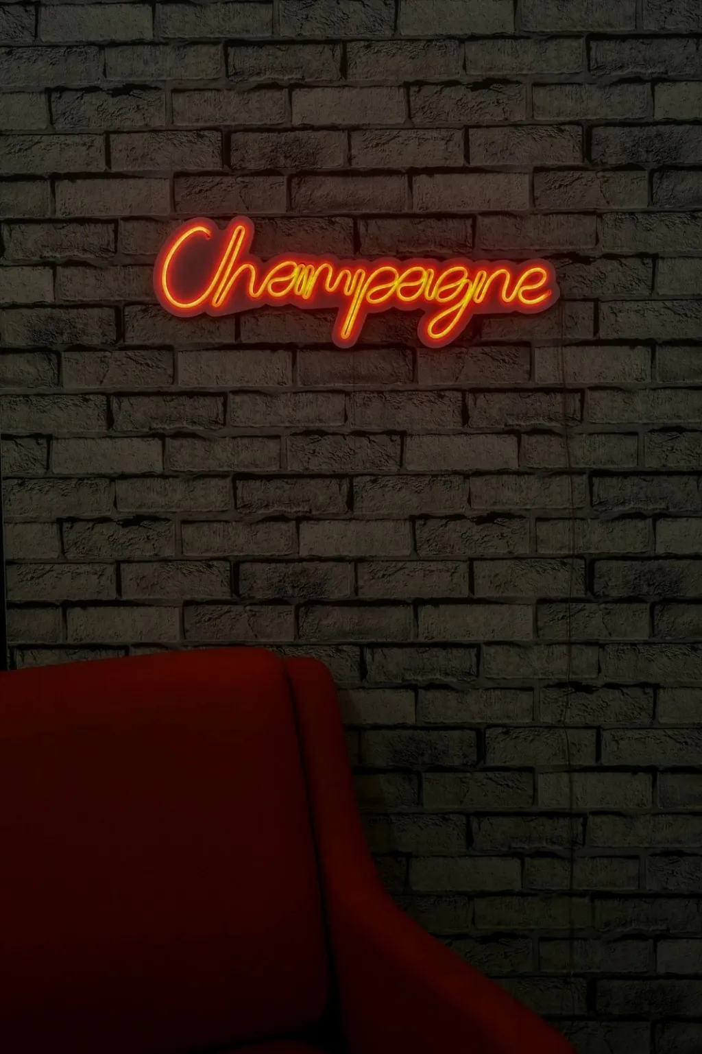 Dekor dritash LED plastike, ngjyrë e kuqe, Champagne - 4