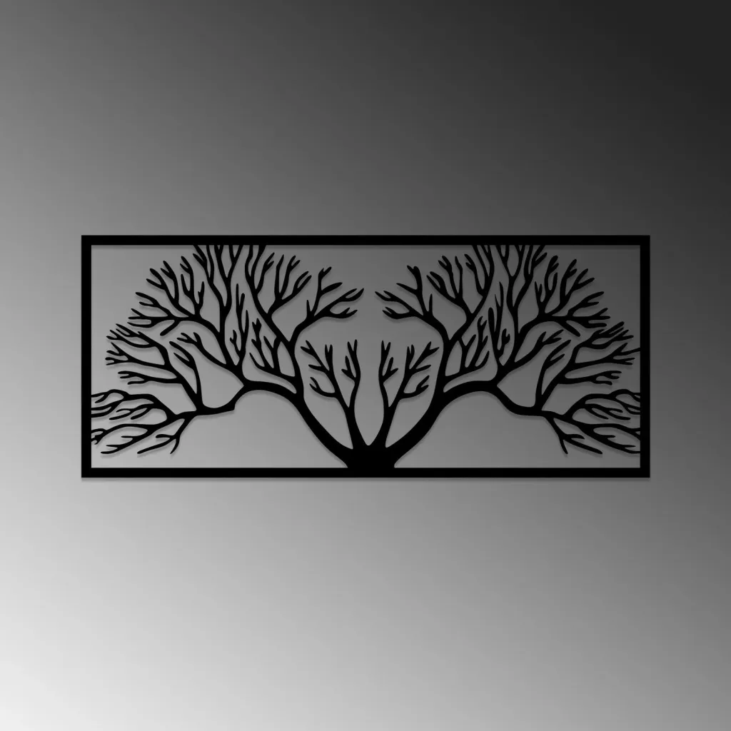 Aksesor dekorativ metalik për mur, Wallity, Horn Tree - 4