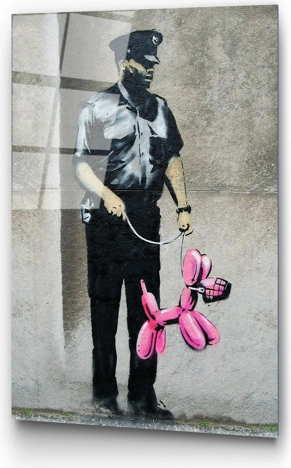Pikturë dekorative xhami e temperuar, Banksy, UV-506, 45x65cm - 6