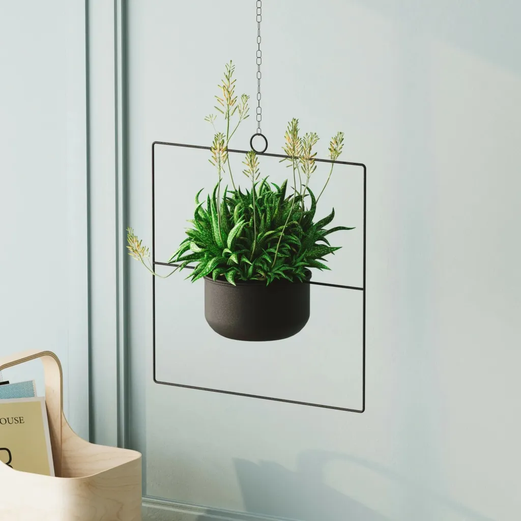 Vazo dekorative Aberto Design, pandantif, e zezë - 1